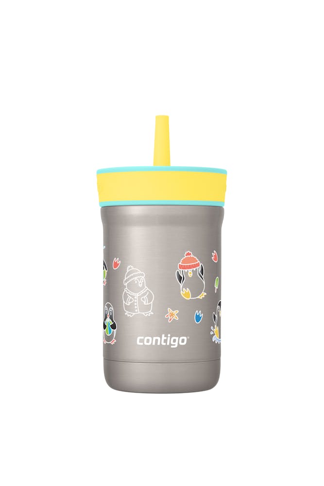 Kids Leighton Spill-Proof Stainless Steel Tumbler with Straw, 12oz P5