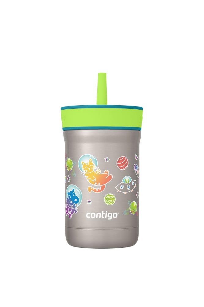 Kids Leighton Spill-Proof Stainless Steel Tumbler with Straw, 12oz P5