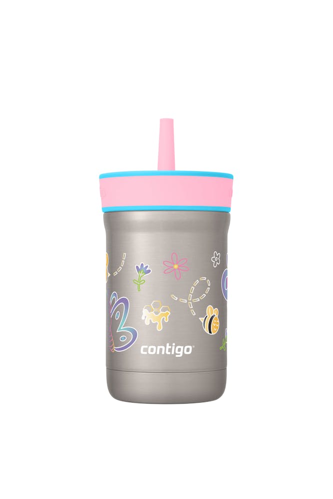 Kids Leighton Spill-Proof Stainless Steel Tumbler with Straw, 12oz P5